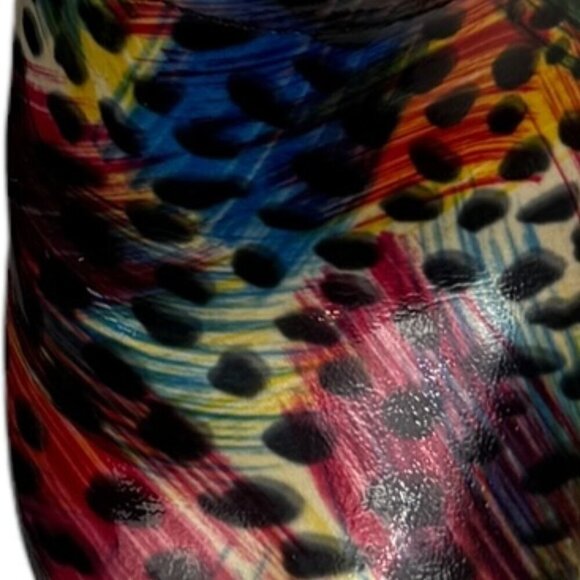 Dansko Abstract/Artsy Rainbow Animal Print Slip-On Clogs Women's SZ 37/US 6.5-7 - Picture 7 of 8